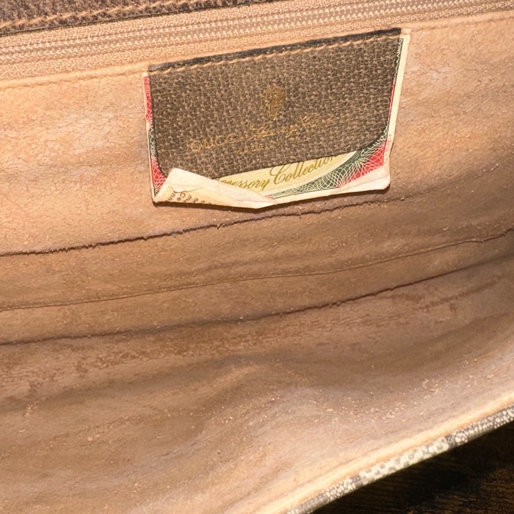 Gucci Beige Brown Monogram Crossbody Bag - Picture 5 of 14